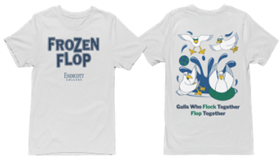 An example of a shirt that stacks the logo cleanly beneath the artwork