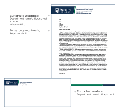 Letterhead and Envelopes