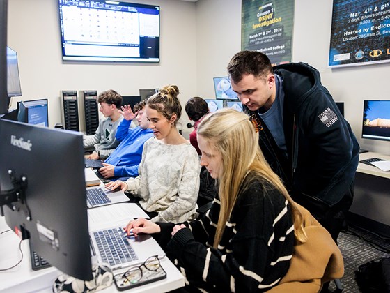 Students in computer lab