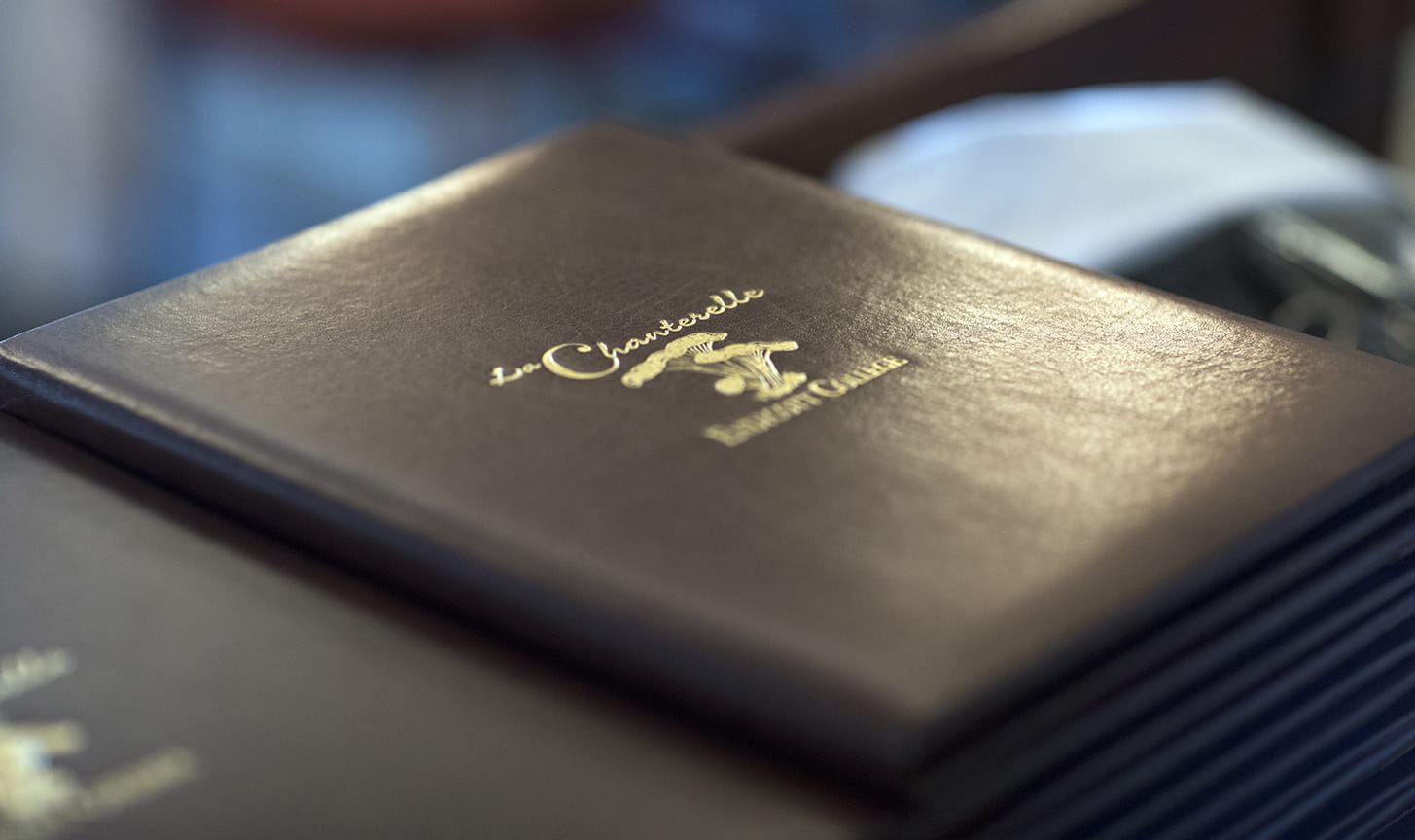 LaChanetelle Menu on a table 