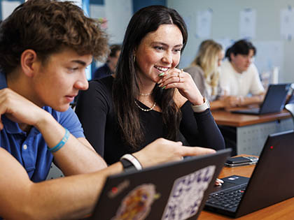 Students in class