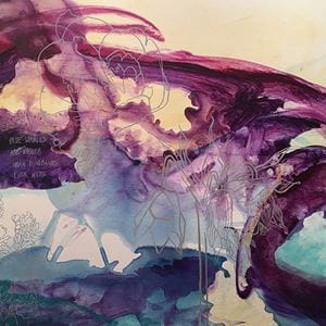 Earthly Delights Ephemera, Cynthia Roberts, Acrylic and Ink on Canvas, 2017