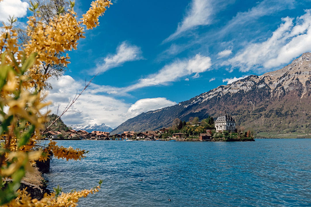 Lakeside view of Interlaken 