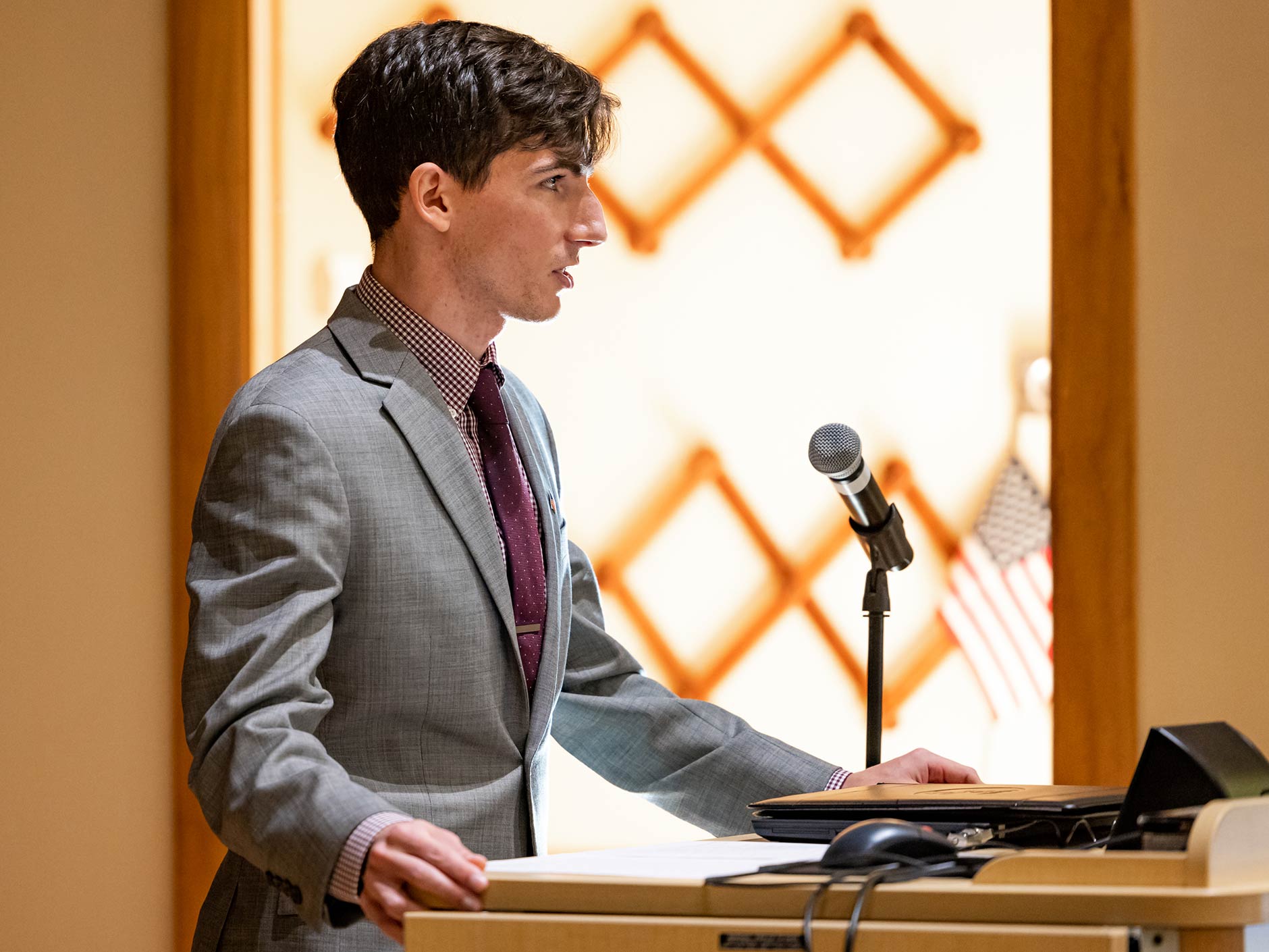 Veterans Day gathering speaker