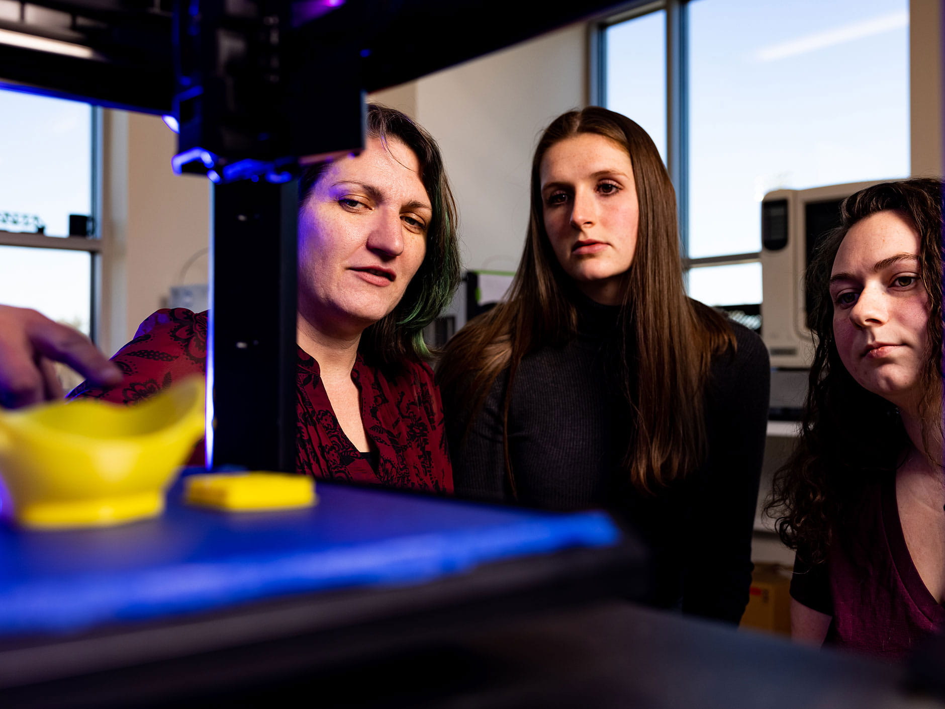 Jessica Ventura and Morgan Bresnahan '22 and Grace Davidson '23