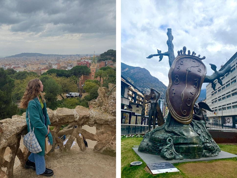 Caitlyn Sievers scoping the view of Barcelona 