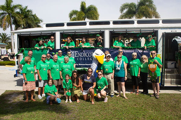 the St. Patrick's Day parade at Endicott