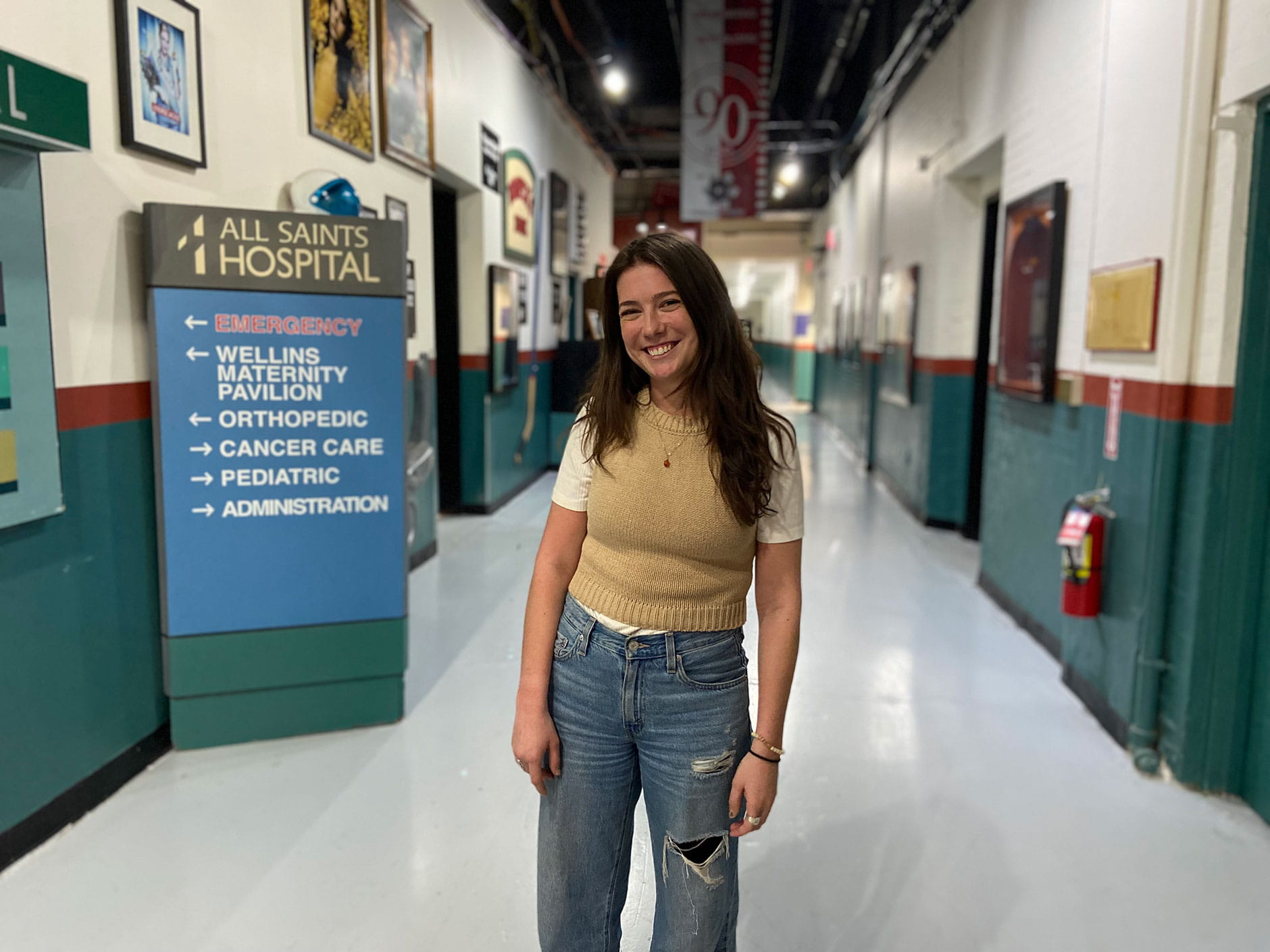 Maeve Kelly '19 in Kaufman Studios, NYC