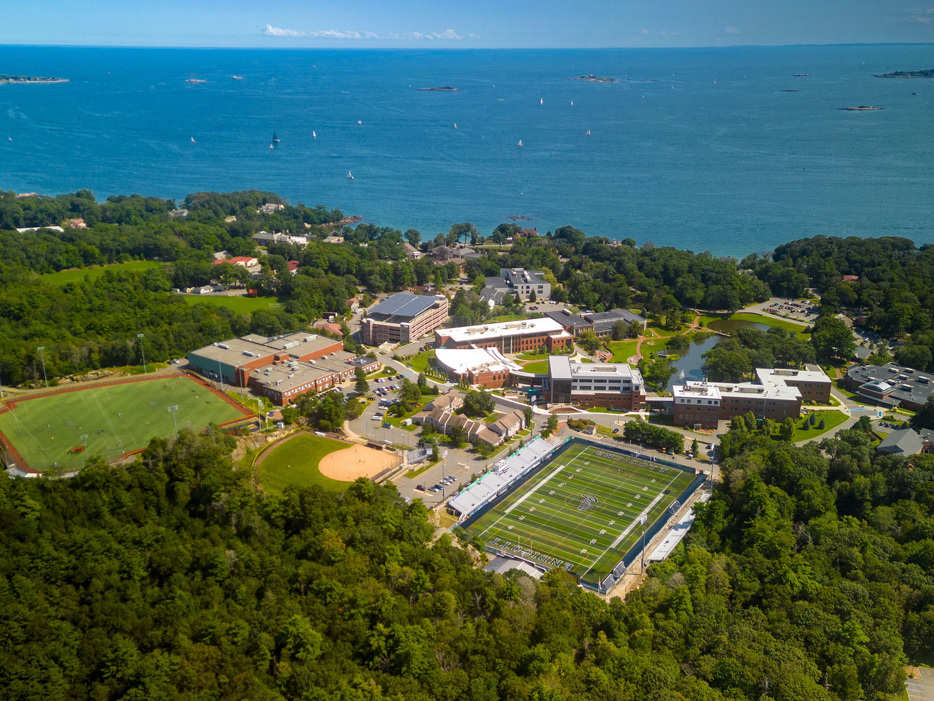 Endicott College has announced an ambitious goal to achieve net zero emissions by the College’s 100th anniversary in 2039—and it’s just the start of a groundbreaking new Sustainability Plan that outlines a bold future for the institution. 