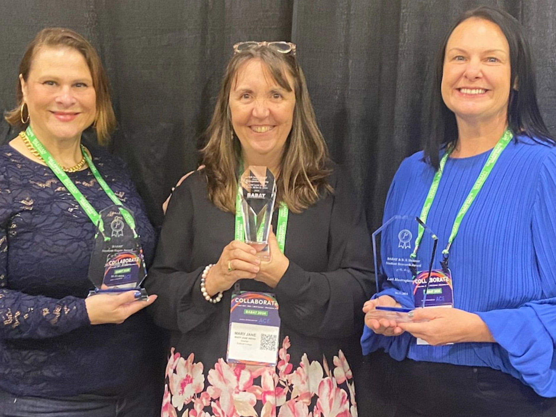 At the recent Massachusetts Professionals in Behavior Analysis (BABAT) conference, held October 16-18 in Worcester, Mass., Endicott faculty and students were honored for their outstanding contributions to the field of applied behavior analysis.