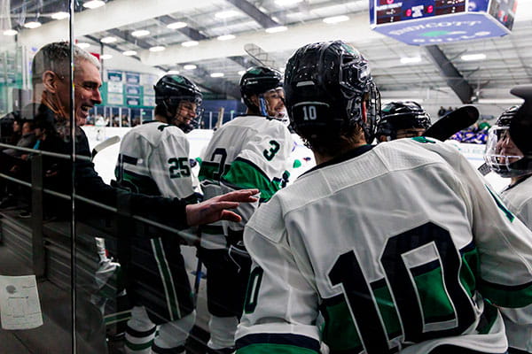 Three years after a devastating stroke sidelined him at just 22, Jack Smiley ’25 made a triumphant return to the ice with the men’s ice hockey team.