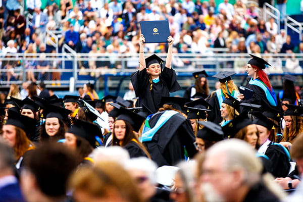 With inspiring words from student speakers, surprise awards, and a powerful keynote by Ambassador “Sully” Sullenberger, Endicott College’s 85th Commencement honored the Class of 2025 in a ceremony filled with hope, heart, and heroism.