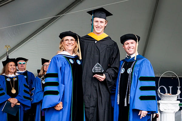 Endicott College’s 85th Commencement celebrated the Class of 2025 with messages of resilience, purpose, and everyday heroism—from campus leaders to keynote speaker Ambassador “Sully” Sullenberger.