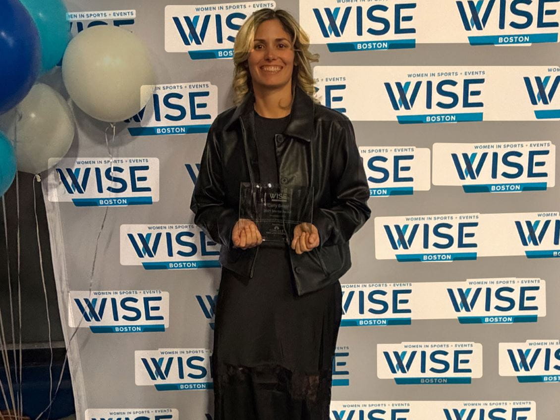 Endicott College Assistant Director of Sport Leadership and Women’s Rugby Head Coach Carly Baker has been honored with the 2025 Wise Women of Boston Inspiration Award for Mentorship, recognizing her powerful impact on the next generation of women leaders in sport.