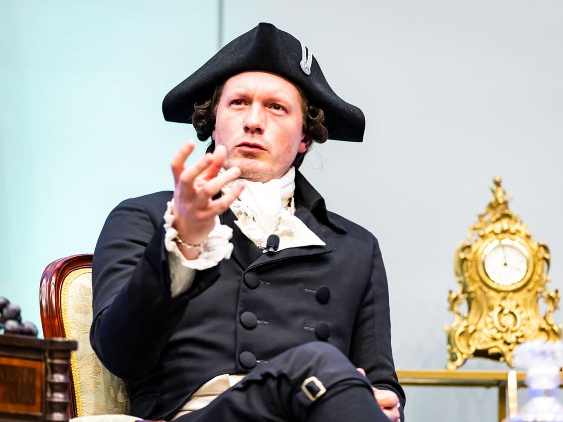 Endicott College hosted an extraordinary week blending history, democracy, and Hollywood creativity. From a fully costumed Thomas Jefferson engaging students in conversations about freedom and civic responsibility, to film music supervisors Patrick and John Houlihan sharing behind-the-scenes insights from 20th Century Studios, students experienced immersive learning from two very different worlds united by storytelling.