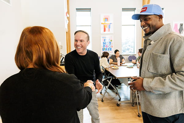 Oscar-Wyett Moore ’13 M’14  at Endicott College