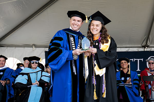Bryan Cain with Emily Carey ’26