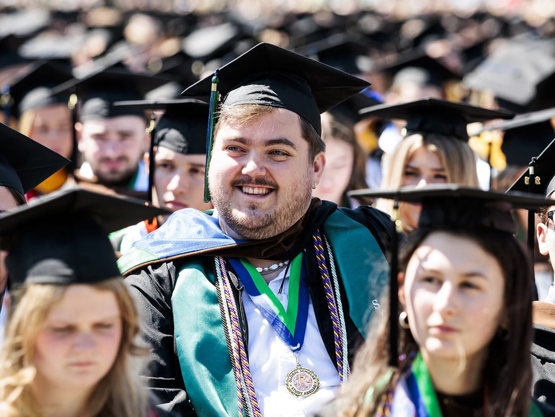 Students at Commencement
