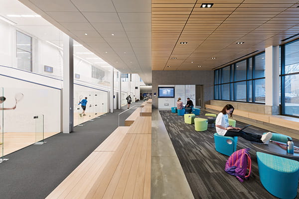 Redesigned sports architecture space