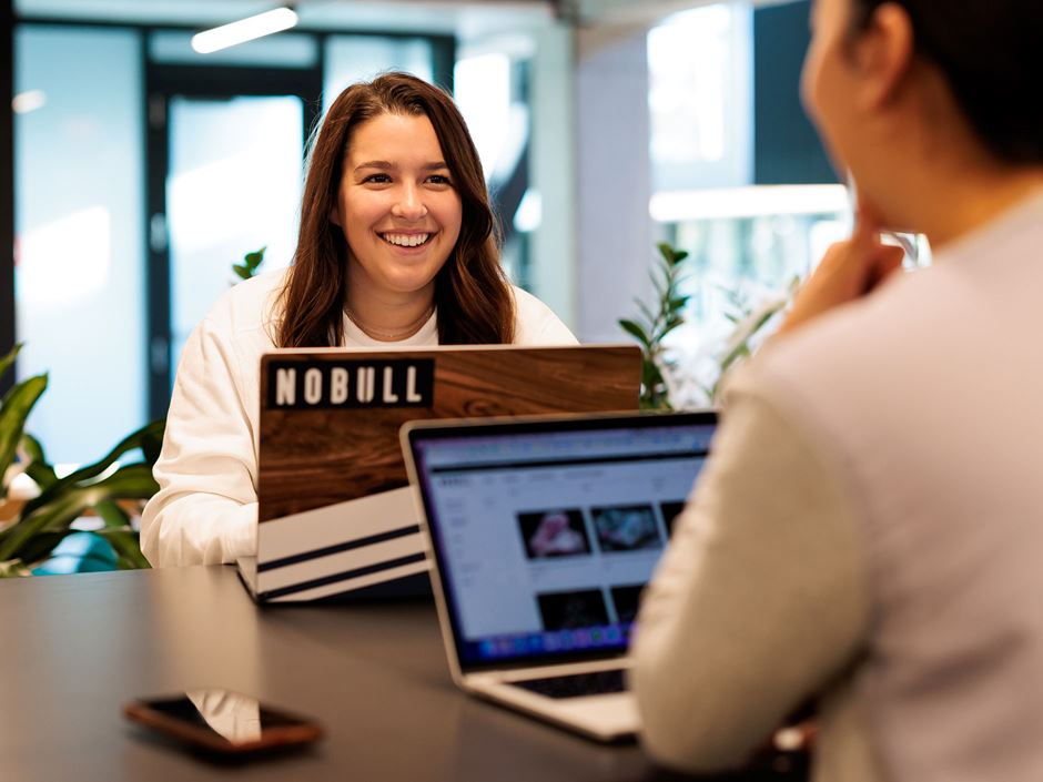 Ryan Atkins ’23, a senior business marketing major, has been interning with NOBULL since July 2022 and will start in August as a full-time Marketing Coordinator. 