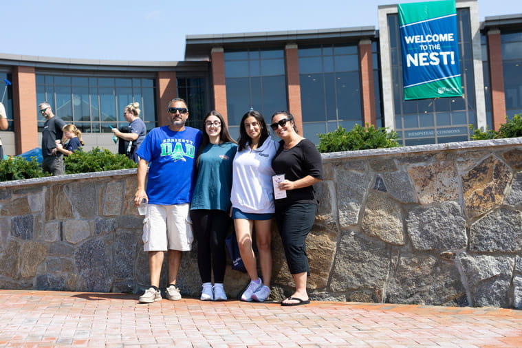 First-year students on Move-In Day 2024