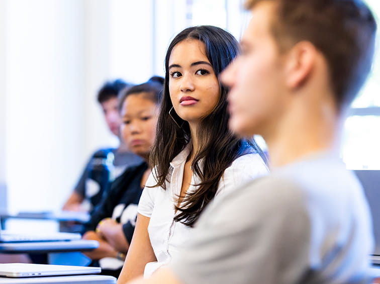 Students in class