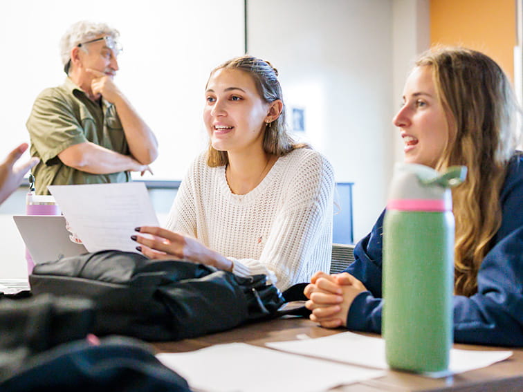 Mock class of a presidential debate