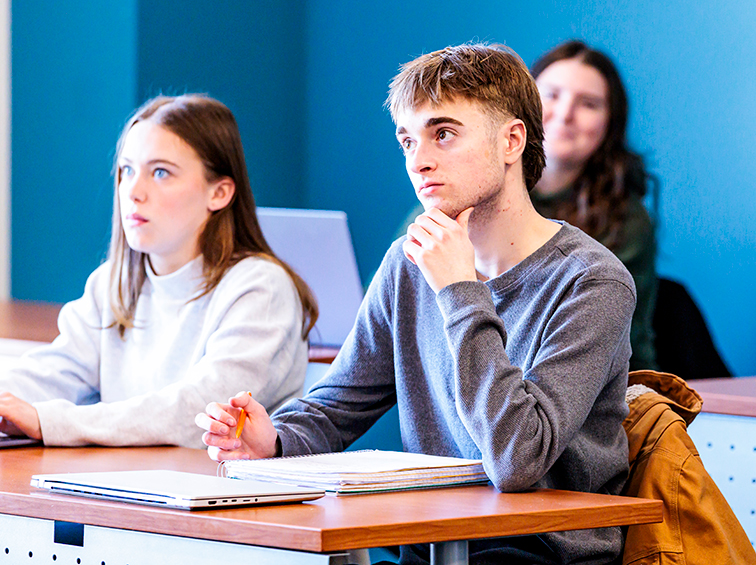 Students in class