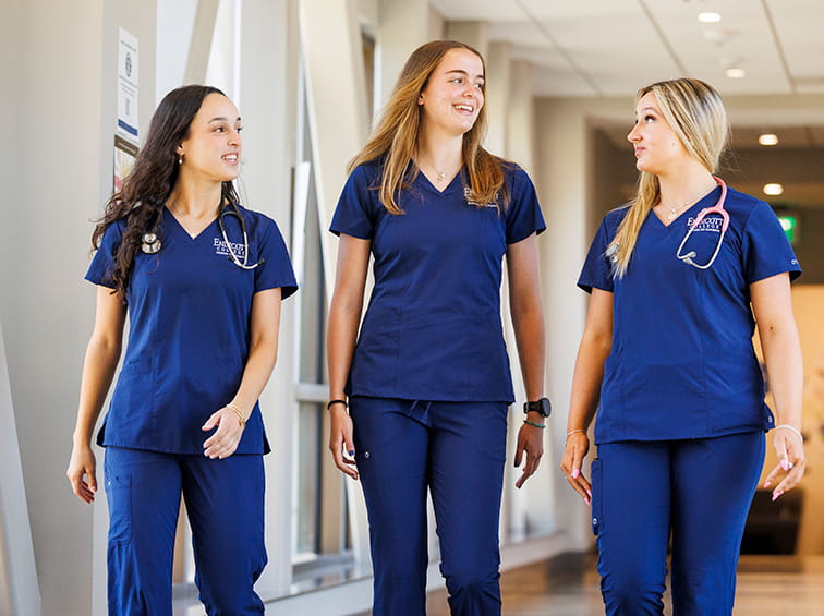 Endicott College nursing students