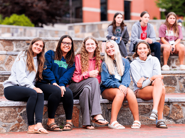 Group of students on campus