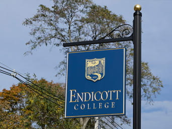 Endicott College sign